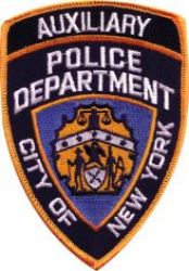 NYPD (New York Police Dept.) AUXILIARY Shoulder Patch